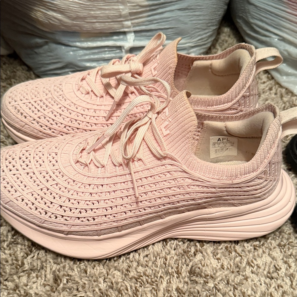 APL Women's Light Pink Knit Sneakers